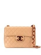 Chanel Pre-owned Plastic Chain Jumbo Xl Shoulder Bag - Brown