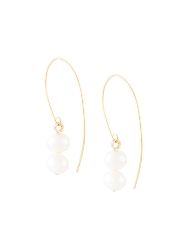 Uzerai Edits Pearl Earrings, Women's, White