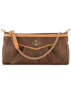 Etro - Embroidered Clutch Bag - Women - Cotton/leather - One Size, Brown, Cotton/leather