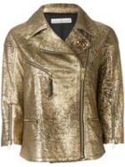 Golden Goose 'road' Biker Jacket - Metallic