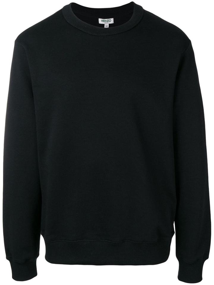 Kenzo Rear-logo Long Sleeve Sweatshirt - Black