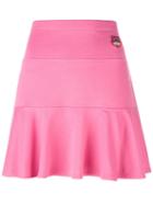Kenzo 'mini Tiger' Skater Skirt, Women's, Size: Small, Pink/purple, Cotton