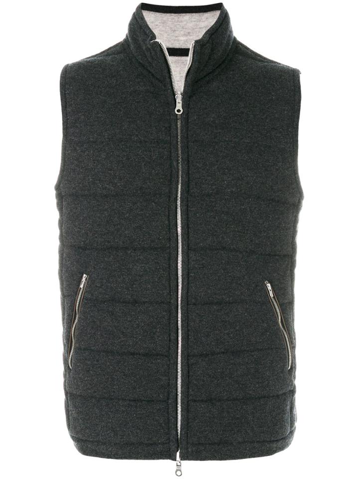 N.peal The Mall Quilted Gilet - Grey