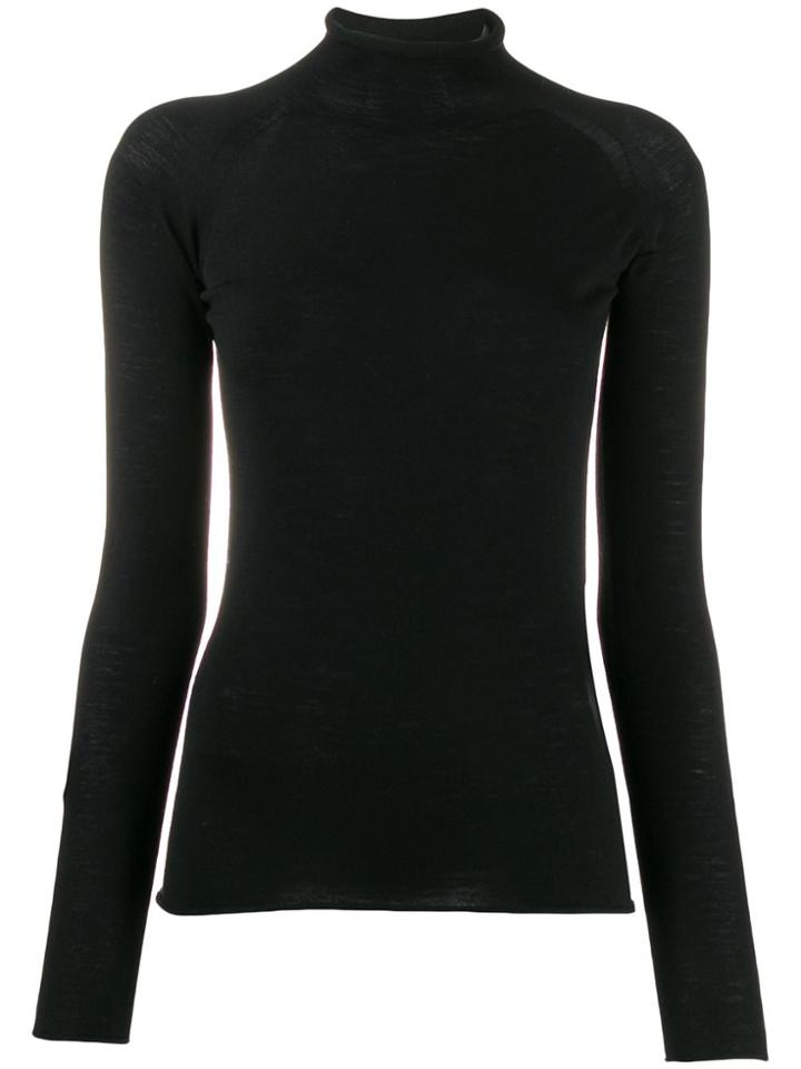Transit Stand-up Collar Jumper - Black