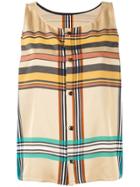 Caban Plaid Top - Multicolour