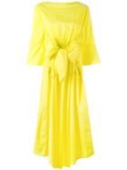 Tsumori Chisato Bow T-shirt Dress, Women's, Size: Medium, Yellow/orange, Cotton