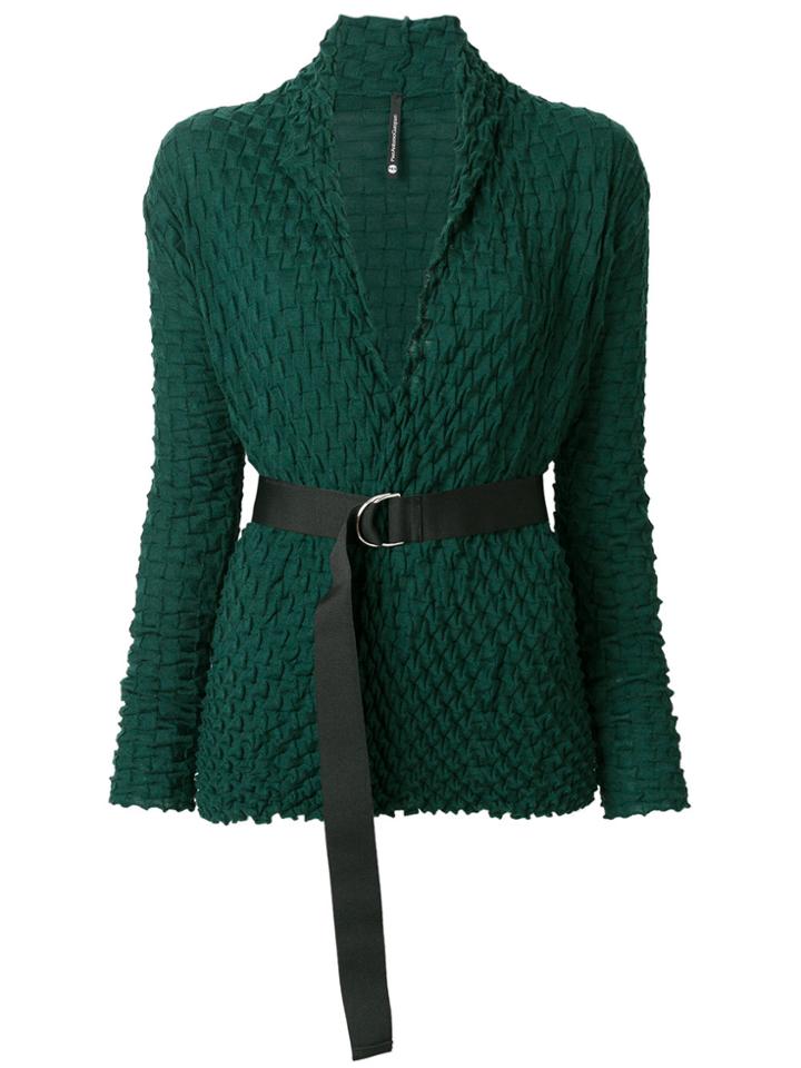 Pierantoniogaspari Belted V-neck Cardigan - Green
