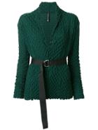 Pierantoniogaspari Belted V-neck Cardigan - Green