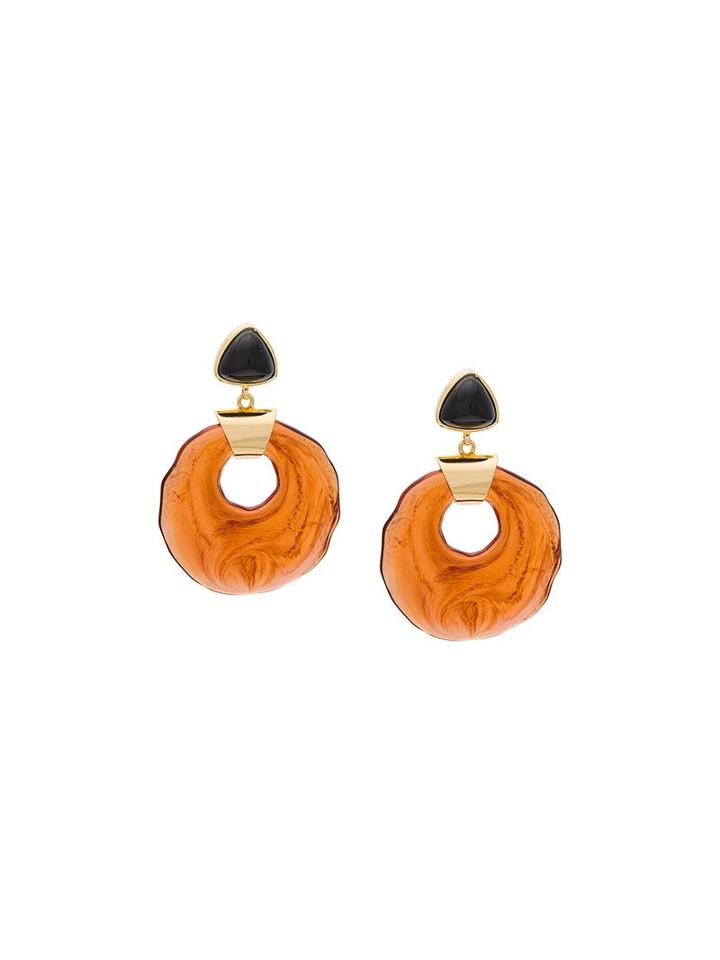 'cuban Mod' Earrings, Women's, Metallic, Lizzie Fortunato Jewels