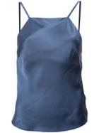 Fleur Du Mal Straight Neck Cami Top - Blue