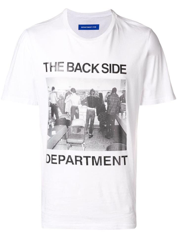 Department 5 Front Printed T-shirt - White