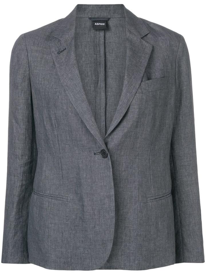Aspesi Single-breasted Blazer - Grey