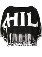 Philosophy Di Lorenzo Serafini Logo Print Cropped Top - Black
