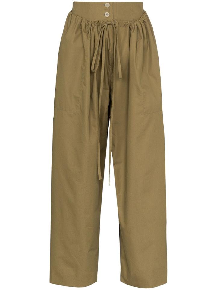 Loewe Double Waistband Cargo Trousers - Green