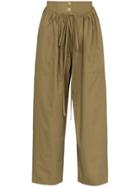 Loewe Double Waistband Cargo Trousers - Green