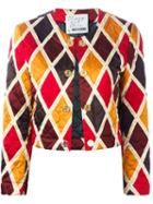 Moschino Vintage 'arlequin' Cropped Jacket