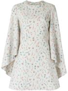 Olympiah - Printed Long Sleeves Dress - Women - Acrylic/polyester/spandex/elastane - 36, White, Acrylic/polyester/spandex/elastane