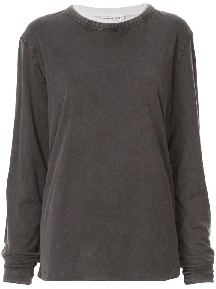 Alexander Wang Reversible Design T-shirt - Grey