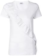 Liu Jo Sequin Ruffle Detail T-shirt - White