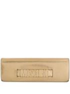 Moschino Crystal Embellished Clutch Bag - Gold