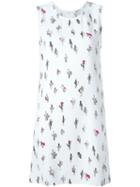 Kenzo Cartoon Cactus Dress, Women's, Size: 32, White, Polyester