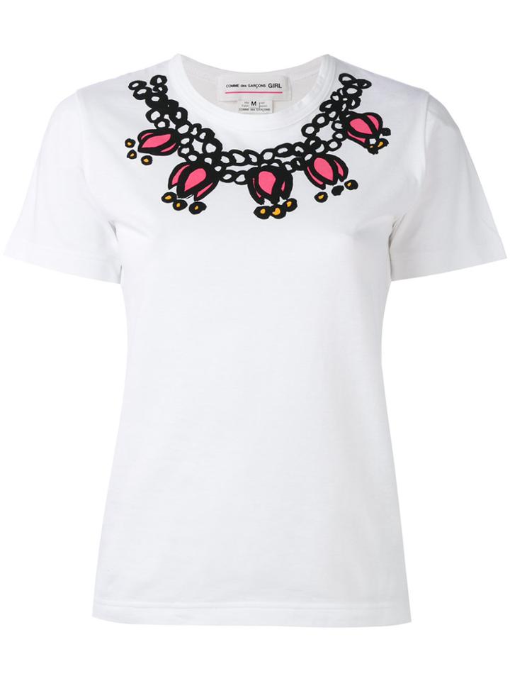 Comme Des Garçons Girl White T-shirt