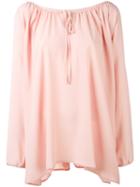 P.a.r.o.s.h. - Anja Blouse - Women - Silk/acetate - M, Pink/purple, Silk/acetate