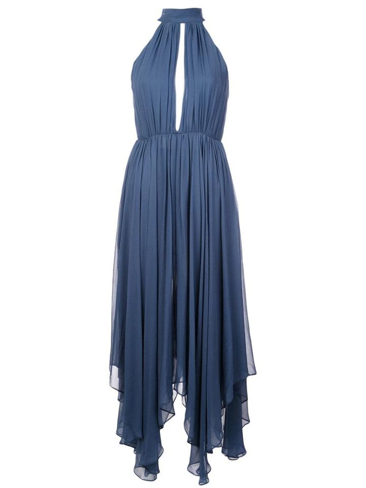 Fleur Du Mal Keyhole Halterneck Dress - Blue