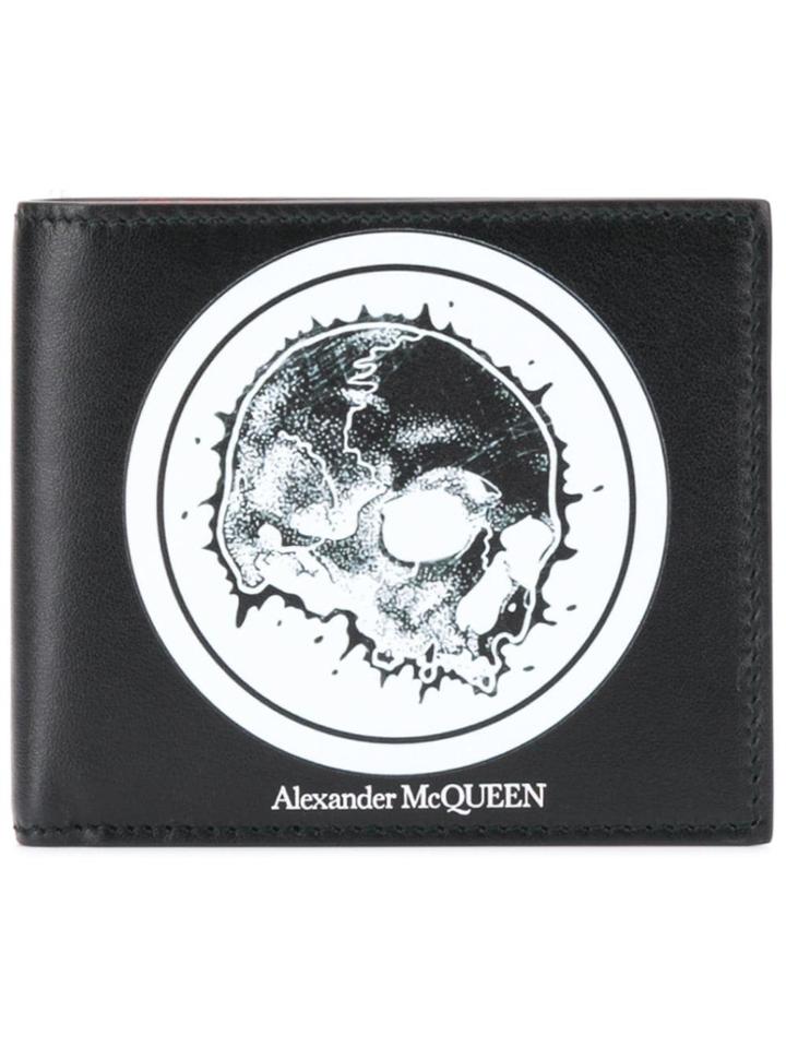 Alexander Mcqueen Printed Bifold Wallet - Black