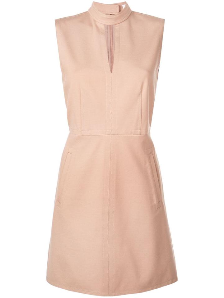 Tibi A-line Mini Dress - Brown