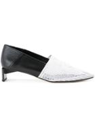 Loewe Low Heeled Colour Block Pumps - Black