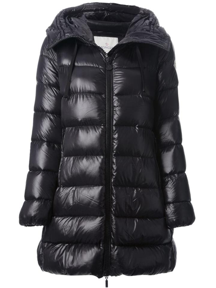 Moncler 'suyen' Padded Coat, Women's, Size: 5, Black, Feather Down/polyamide