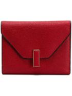 Valextra Iside Fold Wallet - Red