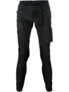Rick Owens Drkshdw Biker Drape Detail Trousers