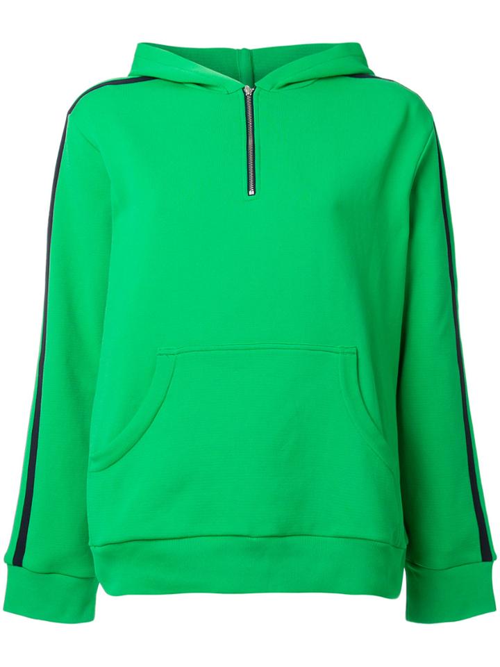 Roseanna Panelled Zip Hoodie - Green
