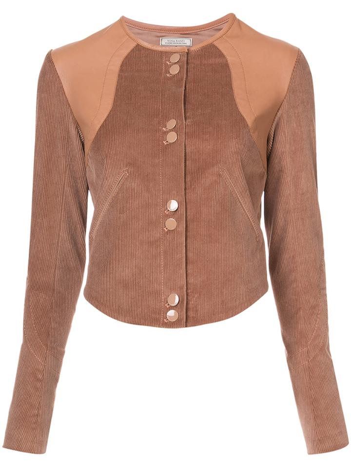 Nina Ricci Corduroy Jacket - Pink & Purple