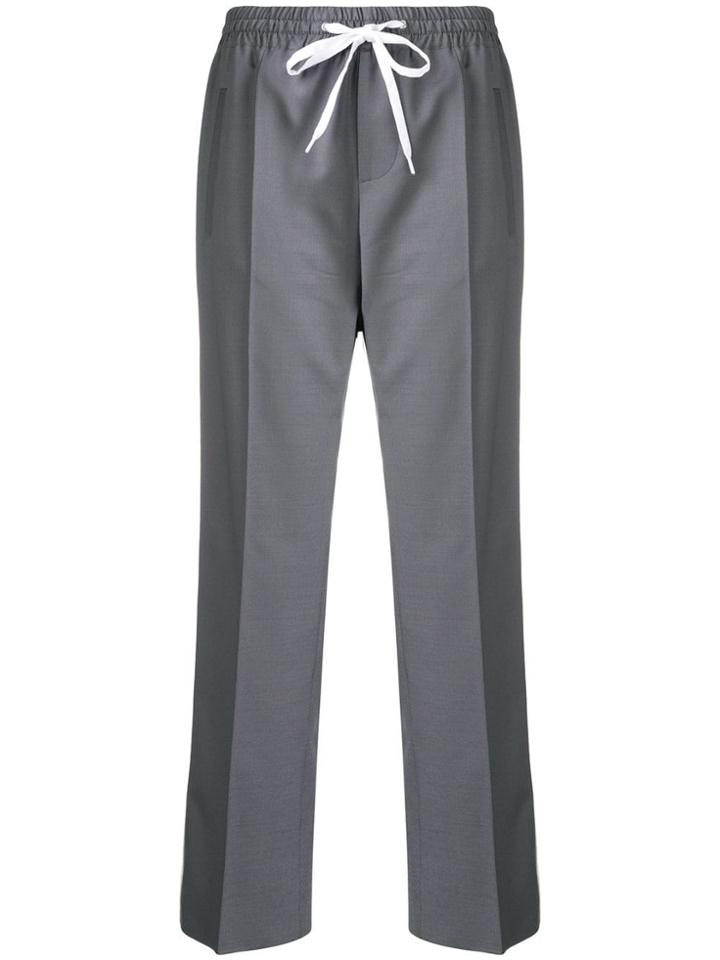 Miu Miu Elasticated Waist Trousers - Grey