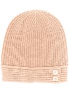 Marni Double Button Knitted Hat - Neutrals