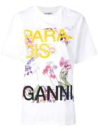 Ganni Bright White Logo T-shirt