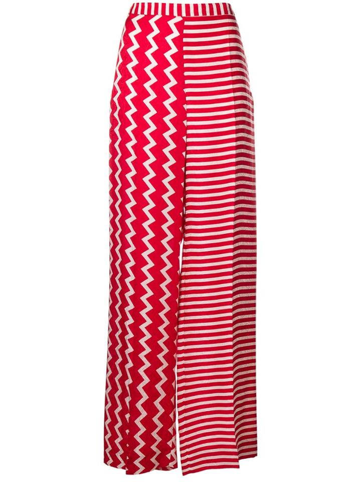 Stella Mccartney Contrasting Palazzo Pants - Red