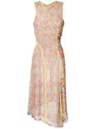 Jason Wu Asymmetric Sleeveless Dress, Women's, Size: 4, Pink/purple, Silk