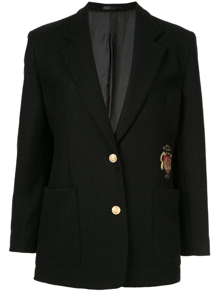 Burberry Pre-owned Long Sleeve Jacket - Black