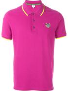 Kenzo 'tiger' Polo Shirt, Men's, Size: Large, Pink/purple, Cotton
