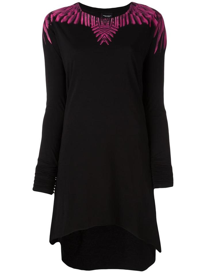 Marcelo Burlon County Of Milan 'naibi' T-shirt Maxi Dress, Women's, Size: Medium, Black, Cotton