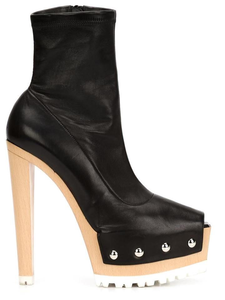 Vera Wang Open Toe Studded Booties