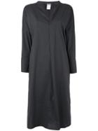 Kristensen Du Nord - V-neck Shirt Dress - Women - Cotton/spandex/elastane - 5, Grey, Cotton/spandex/elastane