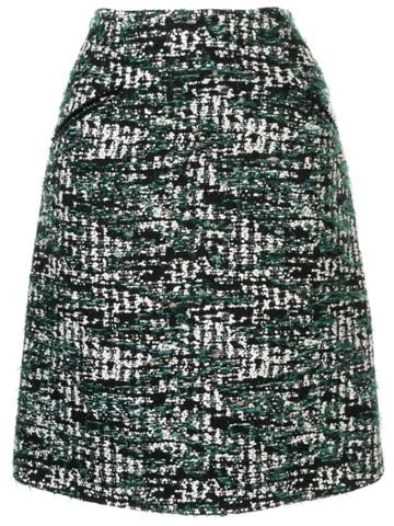 Anteprima Tweed A-line Skirt - Green