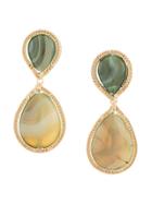 Rosantica Drop Stone Earrings - Gold