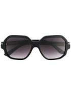 Saint Laurent Eyewear Black 'new Wave Sl 132' Sunglasses