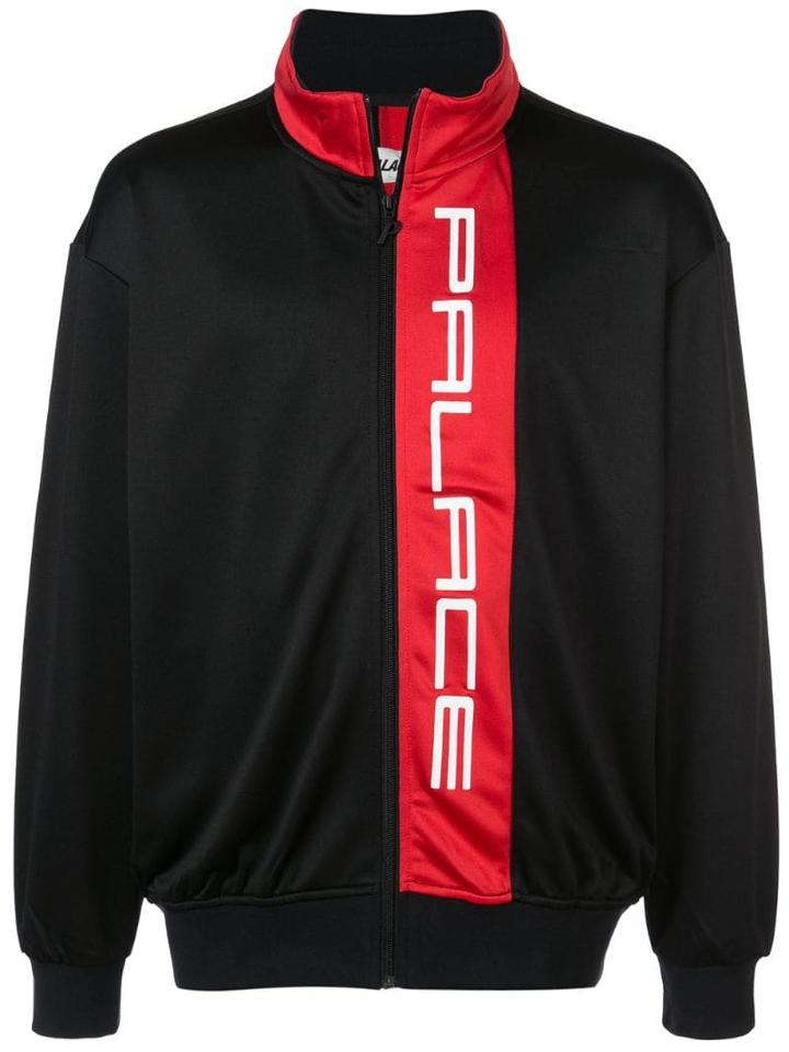 Palace Logo Print Track Jacket - Black
